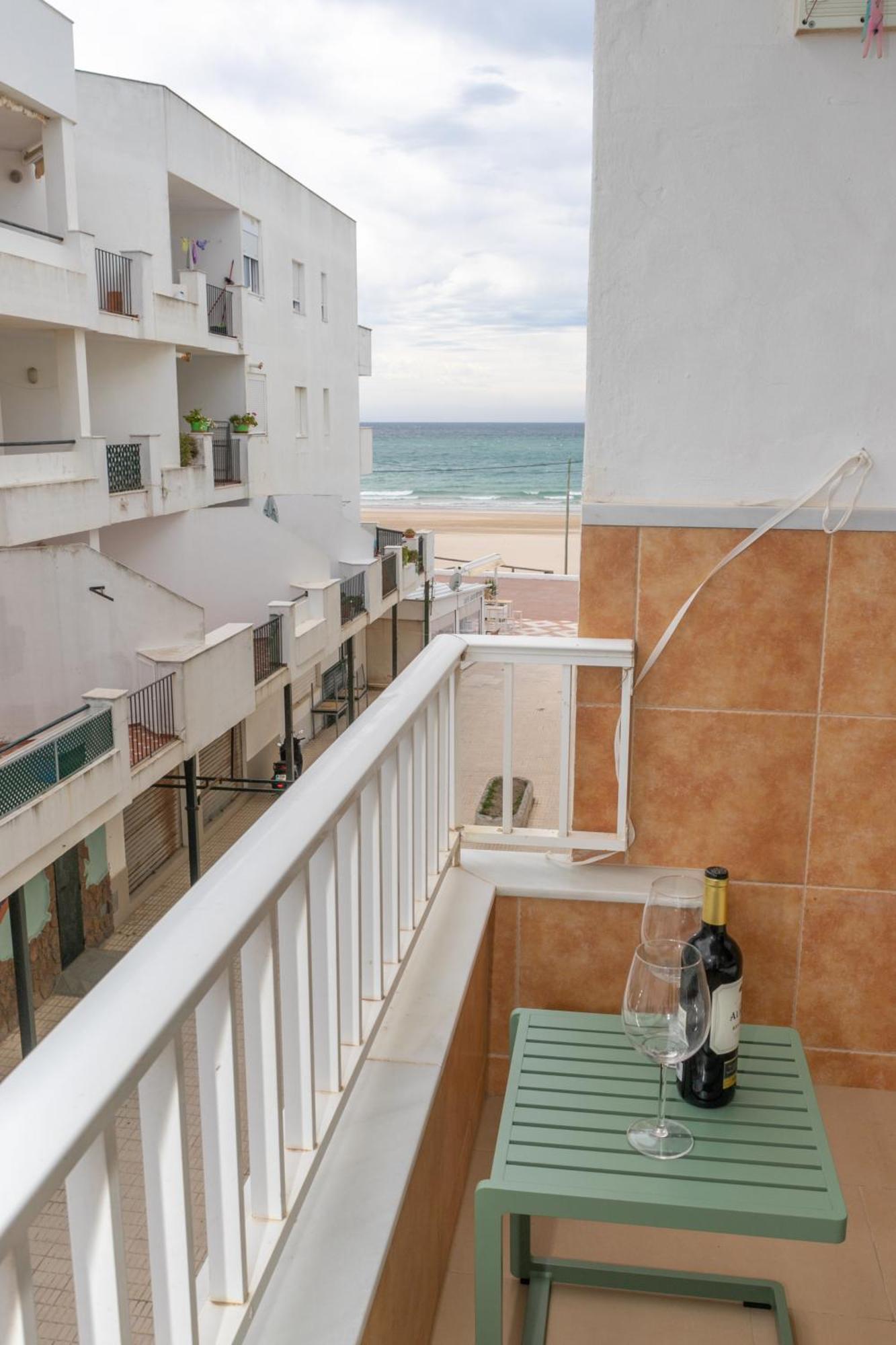 Casa Melva - Primera Linea Con Terraza, Moderno Barbate Ngoại thất bức ảnh