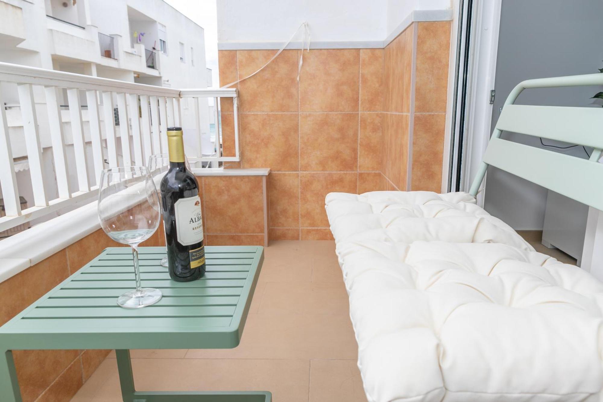 Casa Melva - Primera Linea Con Terraza, Moderno Barbate Ngoại thất bức ảnh