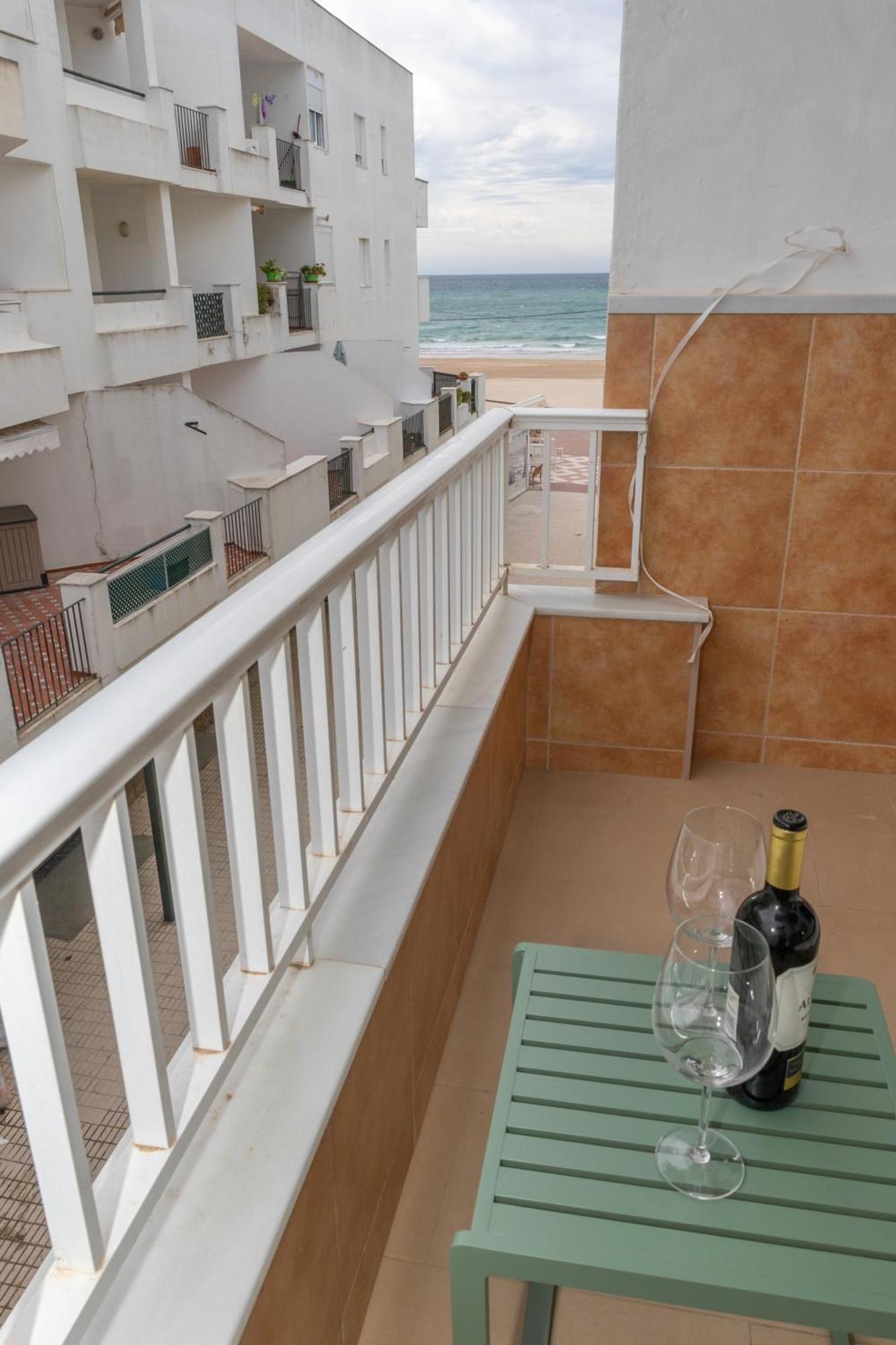 Casa Melva - Primera Linea Con Terraza, Moderno Barbate Ngoại thất bức ảnh